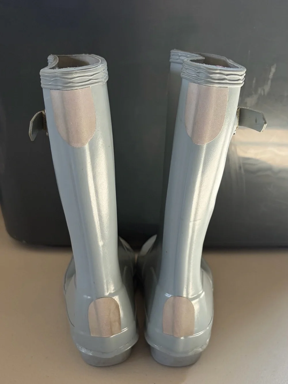 Little Kids Hunter Baby Blue Original Gloss Tall Rain Boots Size 13B/1G